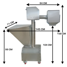 Cernator de faina cu filtru magnetic 50kg/75sec