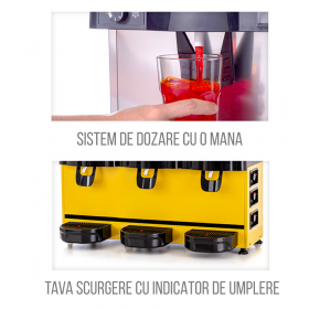 Dozator cu dispersie pentru suc si ceai rece - 3x20 litri