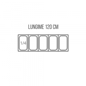 Vitrina pentru ingrediente - 5xGN1/4