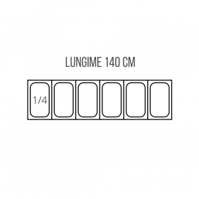Vitrina pentru ingrediente - 6xGN1/4