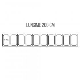 Vitrina pentru ingrediente - 10xGN1/4