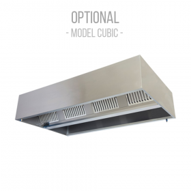 Hota centrala din inox cu filtre - 200x150x50 cm