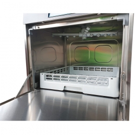 Masina de spalat vase cu deschidere frontala si panou de control digital, pompa de drenaj, pompa de detergent, pompa de clatire incluse, 3 cosuri incluse, consum redus, eficienta mare, 3 cicluri 90/120/180 sec