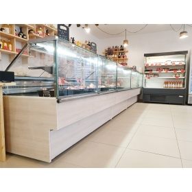 Vitrina frigorifica cu sistem frigorific static si motor interior, temperatura de lucru -5°C - +5°C  - 191 cm