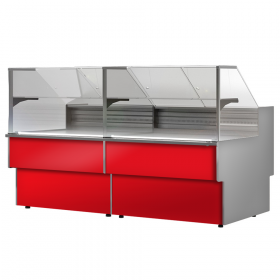 Vitrina frigorifica cu sistem frigorific static si motor interior, temperatura de lucru -5°C - +5°C  - 191 cm