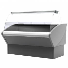 Vitrina frigorifica cu sistem frigorific static si motor interior, temperatura de lucru 0°C - +7°C - 148 cm