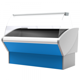 Vitrina frigorifica cu sistem frigorific static si motor interior, temperatura de lucru 0°C - +7°C - 148 cm