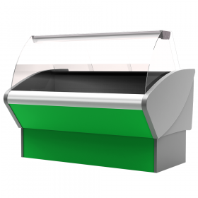 Vitrina frigorifica cu sistem frigorific static si motor interior, temperatura de lucru 0°C - +7°C - 148 cm