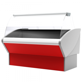 Vitrina frigorifica cu sistem frigorific static si motor interior, temperatura de lucru 0°C - +7°C - 148 cm