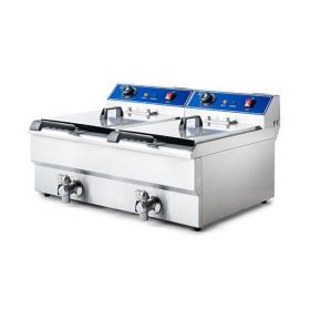 Friteuza electrica cu 2 cuve si debuseu 2x9 litri